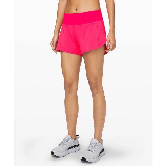 Lululemon Speed Up Short Long *4" Updated Fit Red size 4 heartthorb - Picture 2 of 9